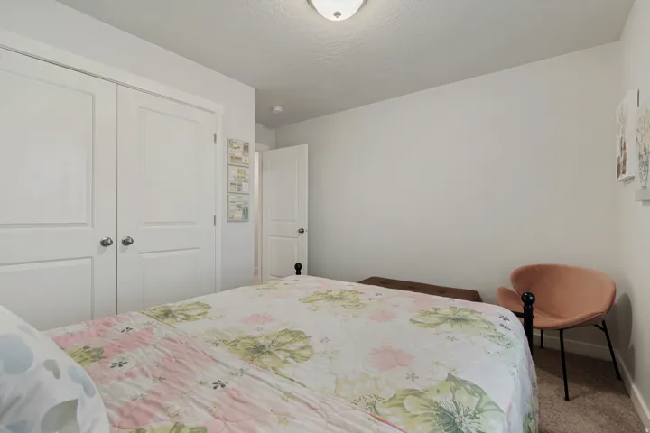 White interior doors with brushed nickel hardware