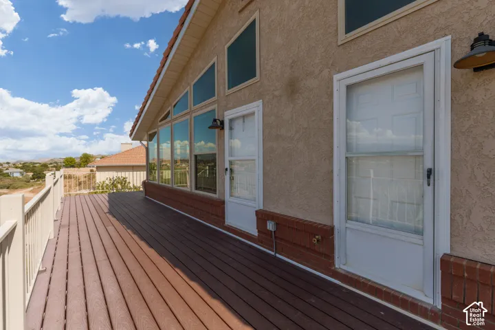 Great room and Primary Bedroom doors to deck