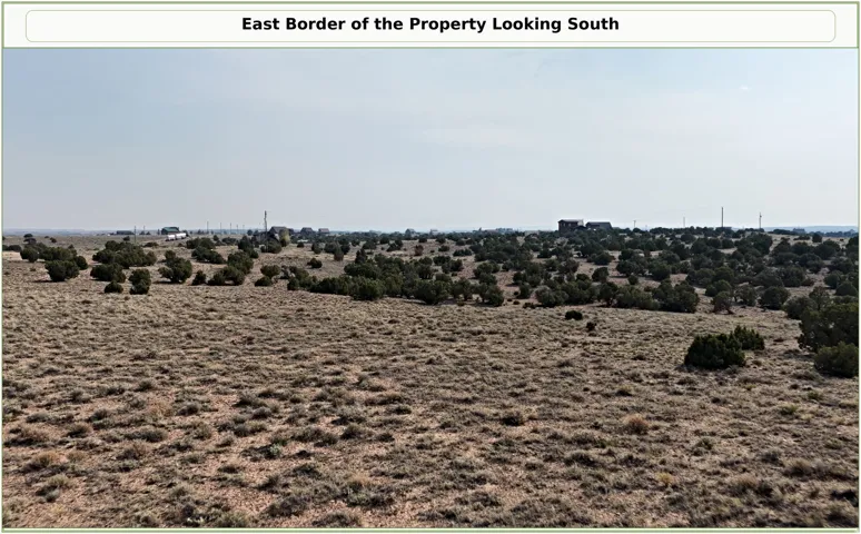 Property Image, East Border. Depicting the property's eastern boundary looking south