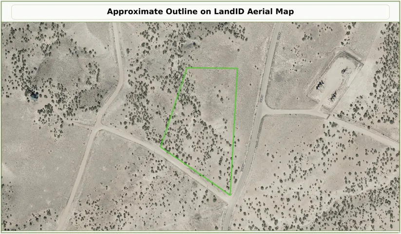 LandID Aerial Map. Displaying the approximate outline of the property