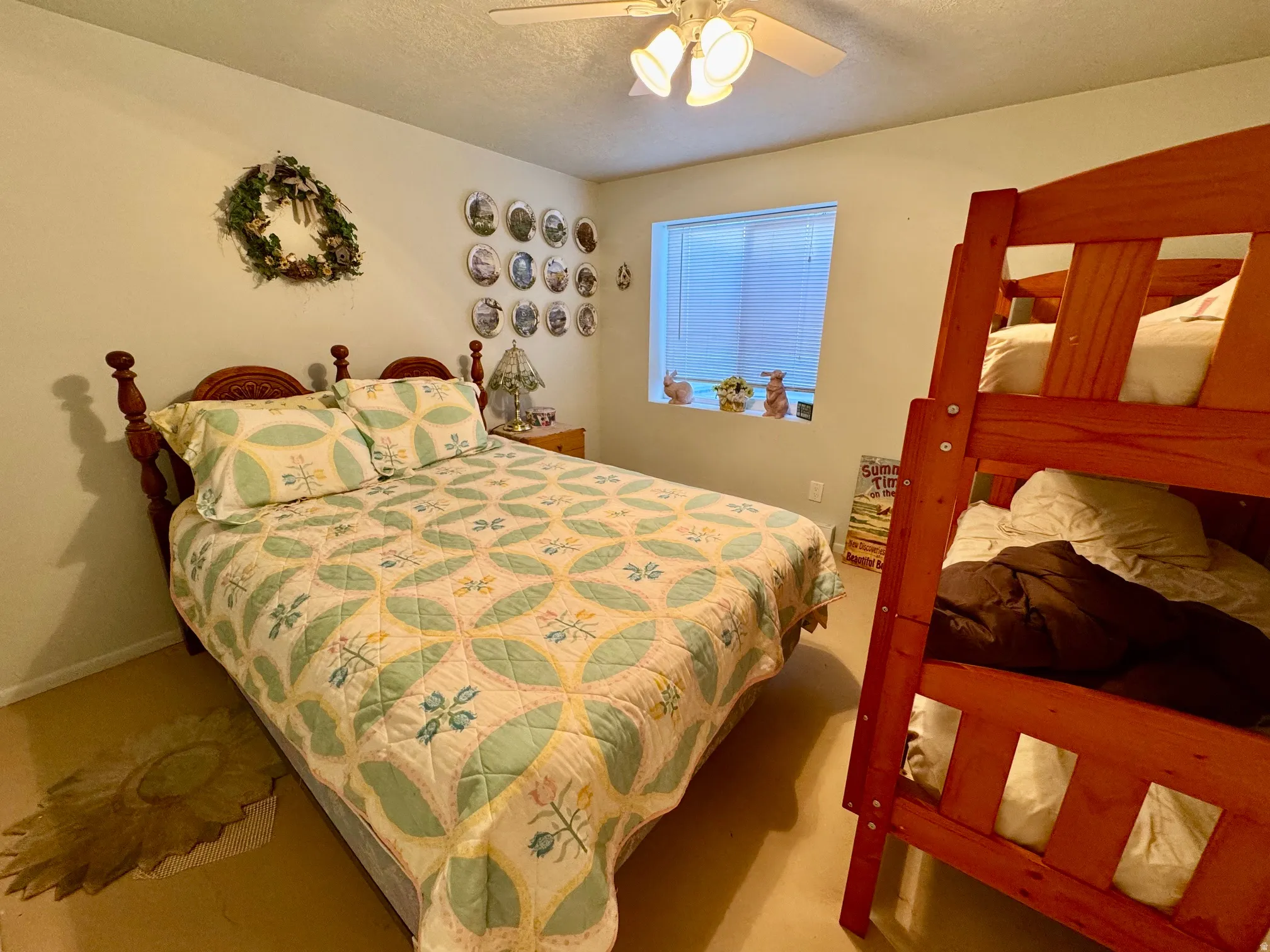 Lower-level west bedroom.