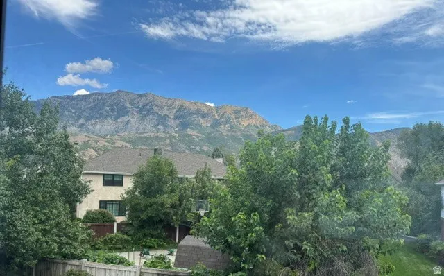 Backyard view of mountains
