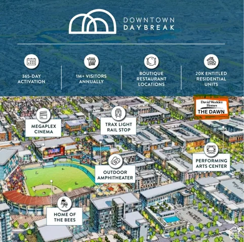 Digital image map of Downtown Daybreak area
