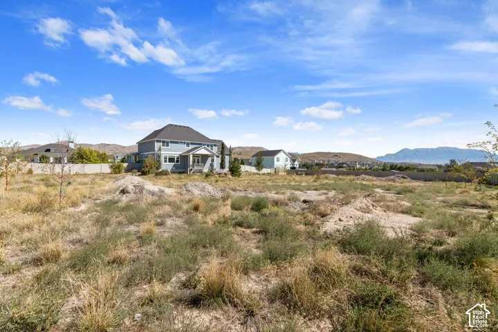 Expansive undeveloped lot with distant mountain range