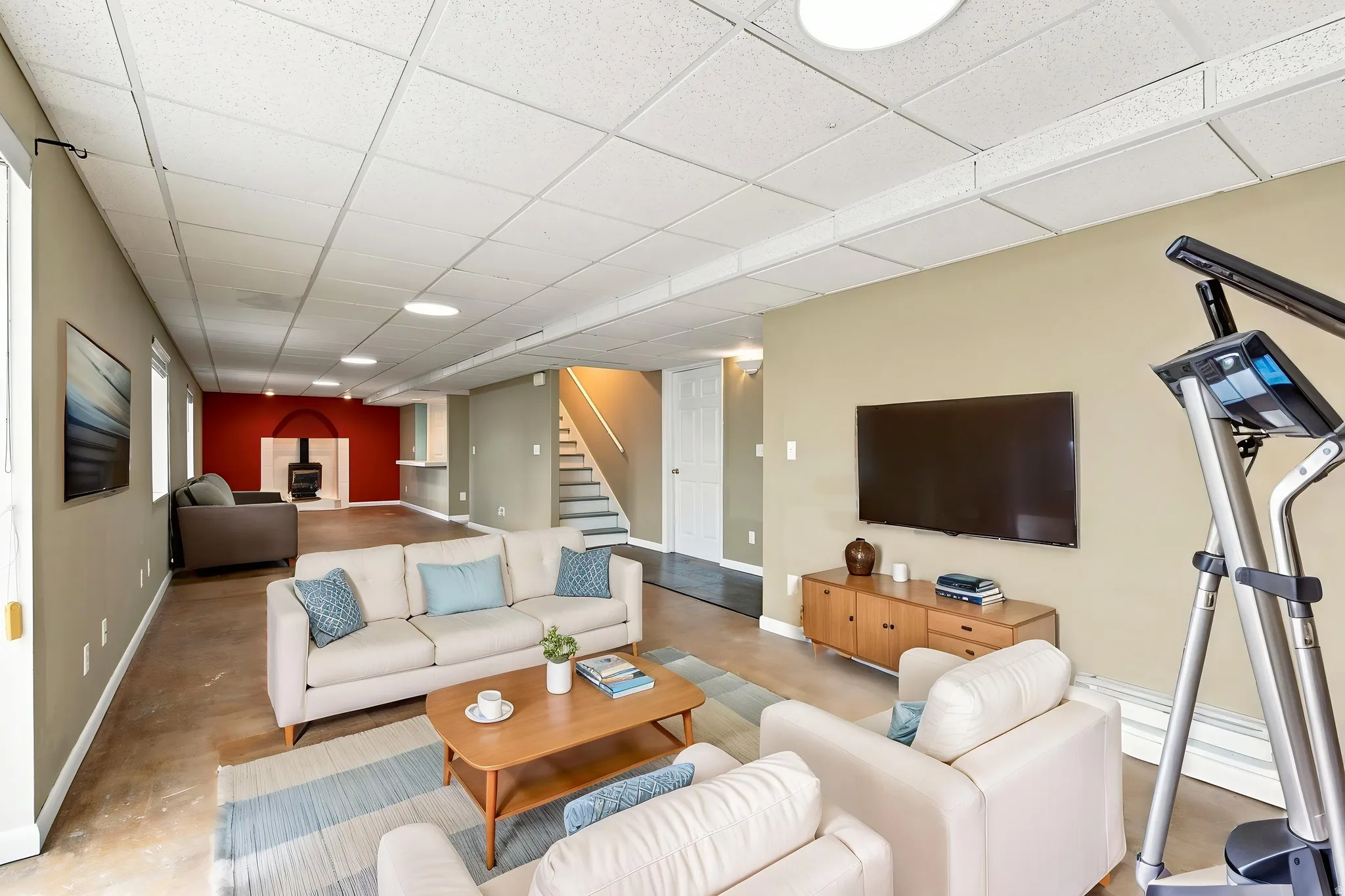 Basement living room
