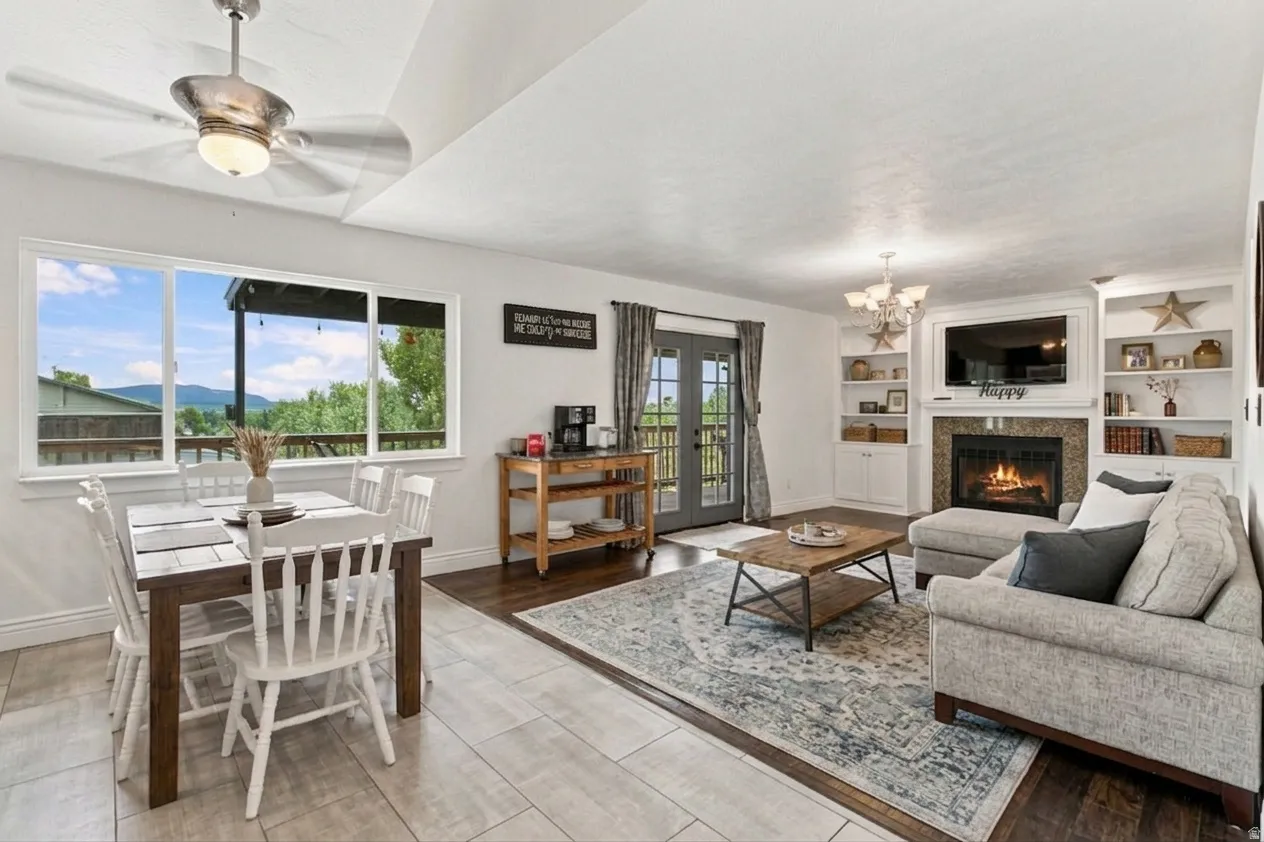 Semi Formal dining and living room