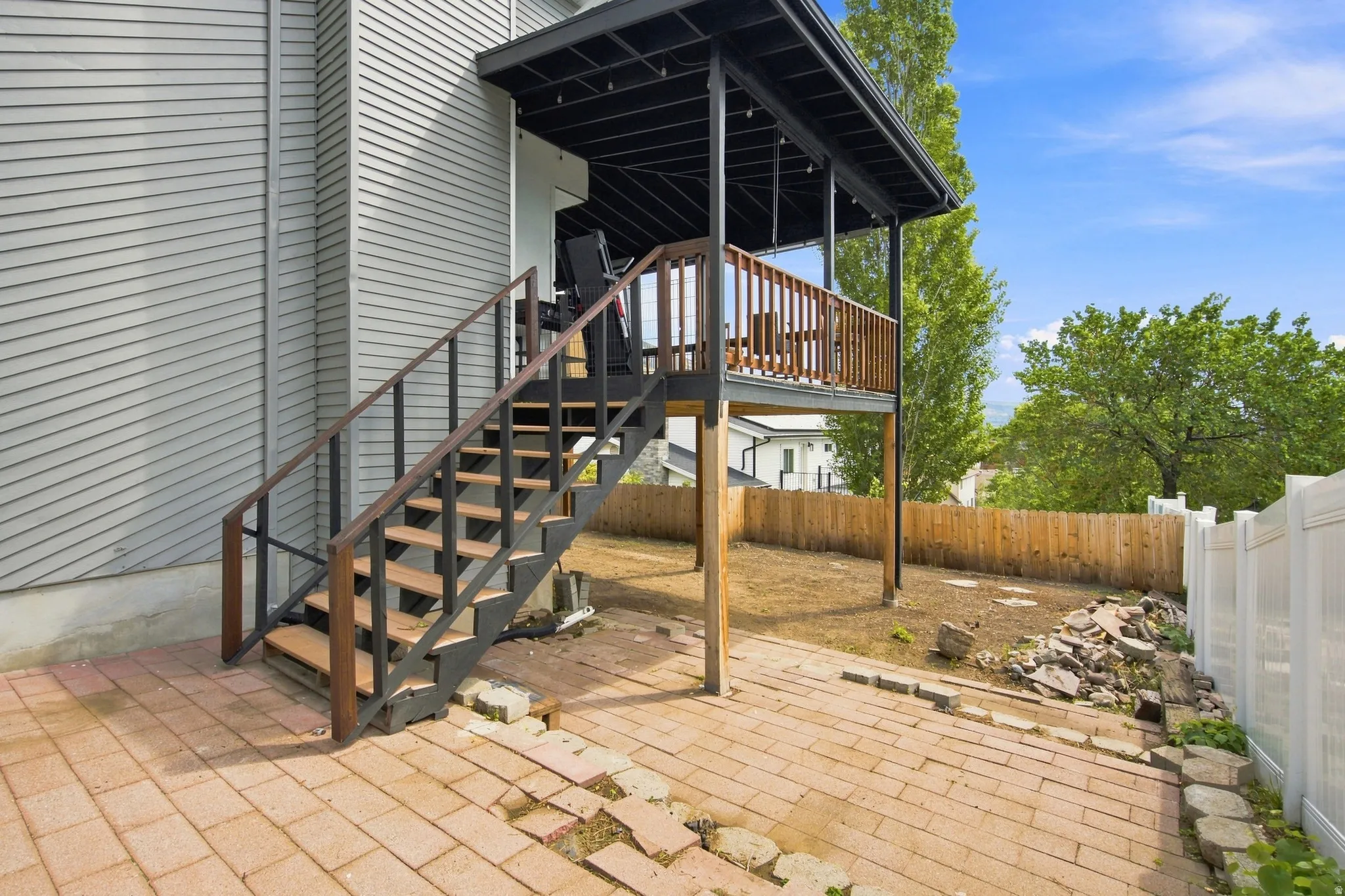 Stairs to deck
