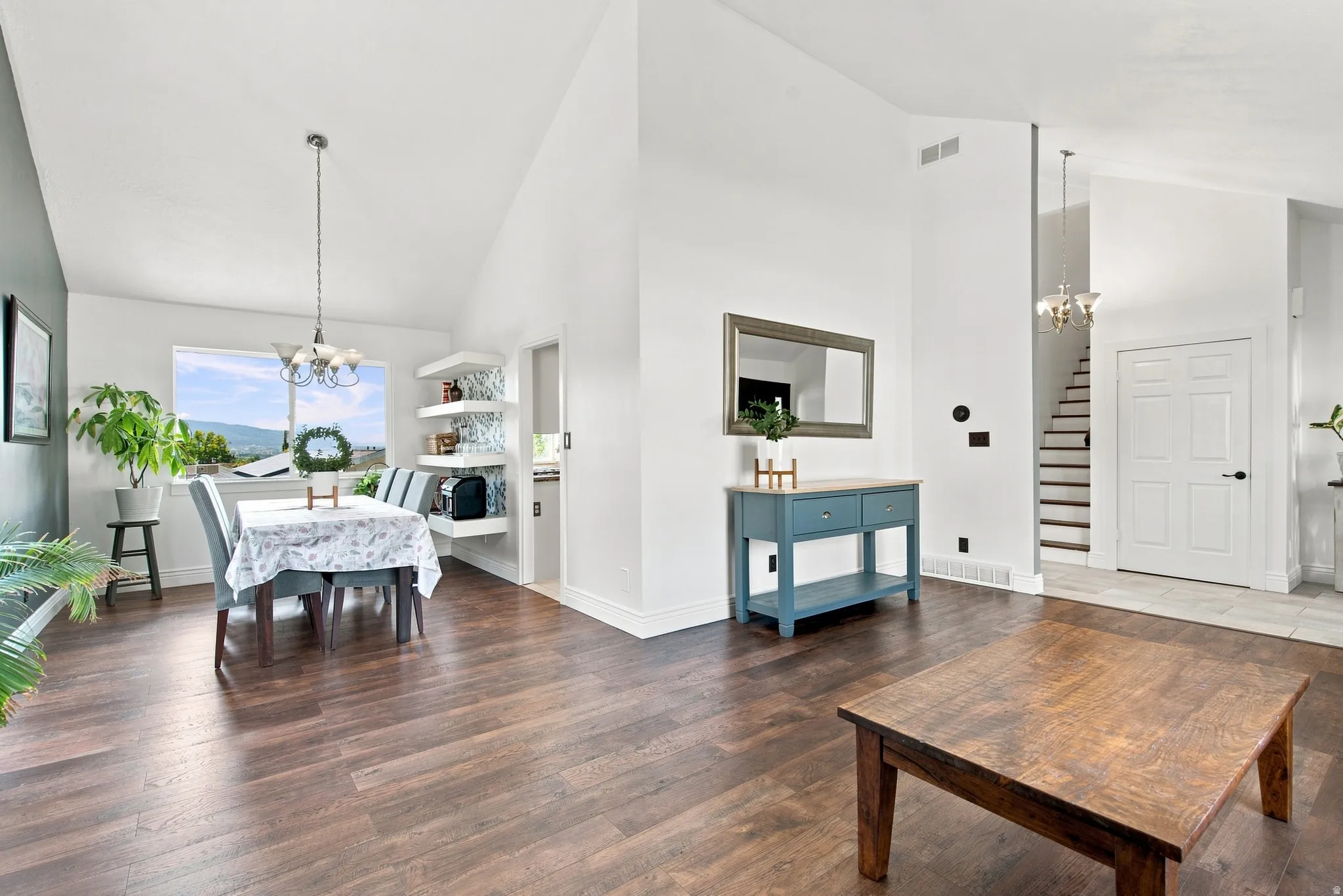 Family room facing formal dining