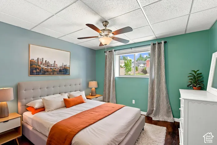 Basement bedroom Virtually Staged