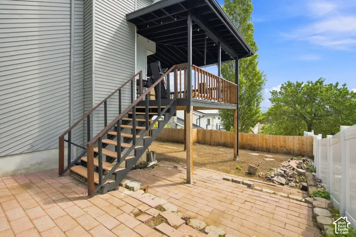 Stairs to deck