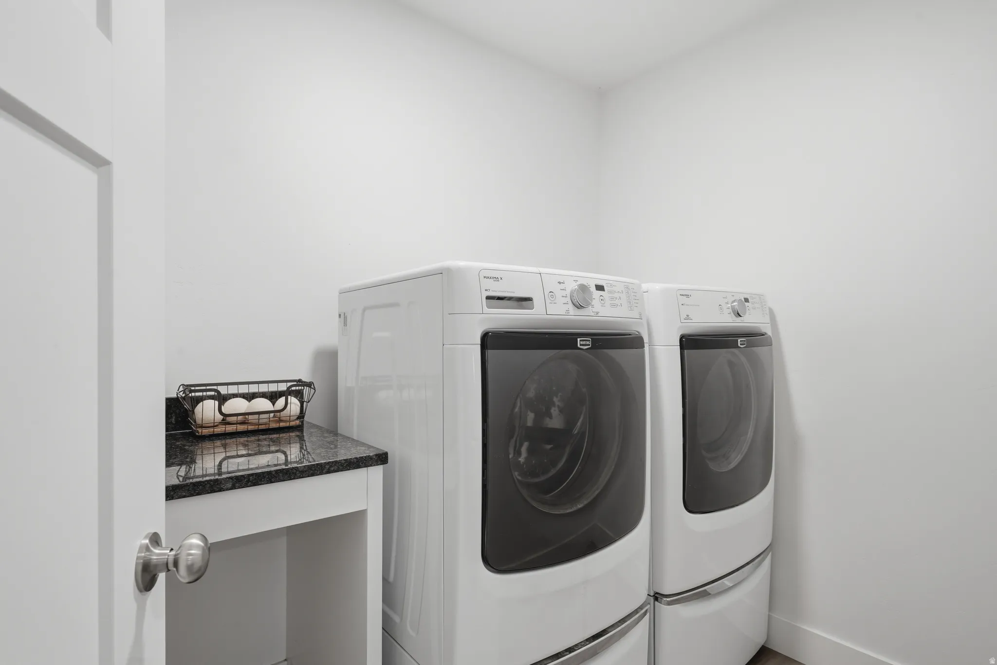 Laundry is located on the 2nd level
