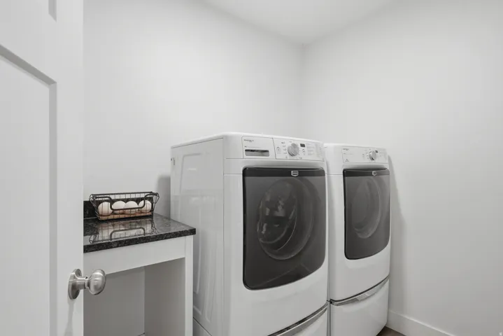 Laundry is located on the 2nd level