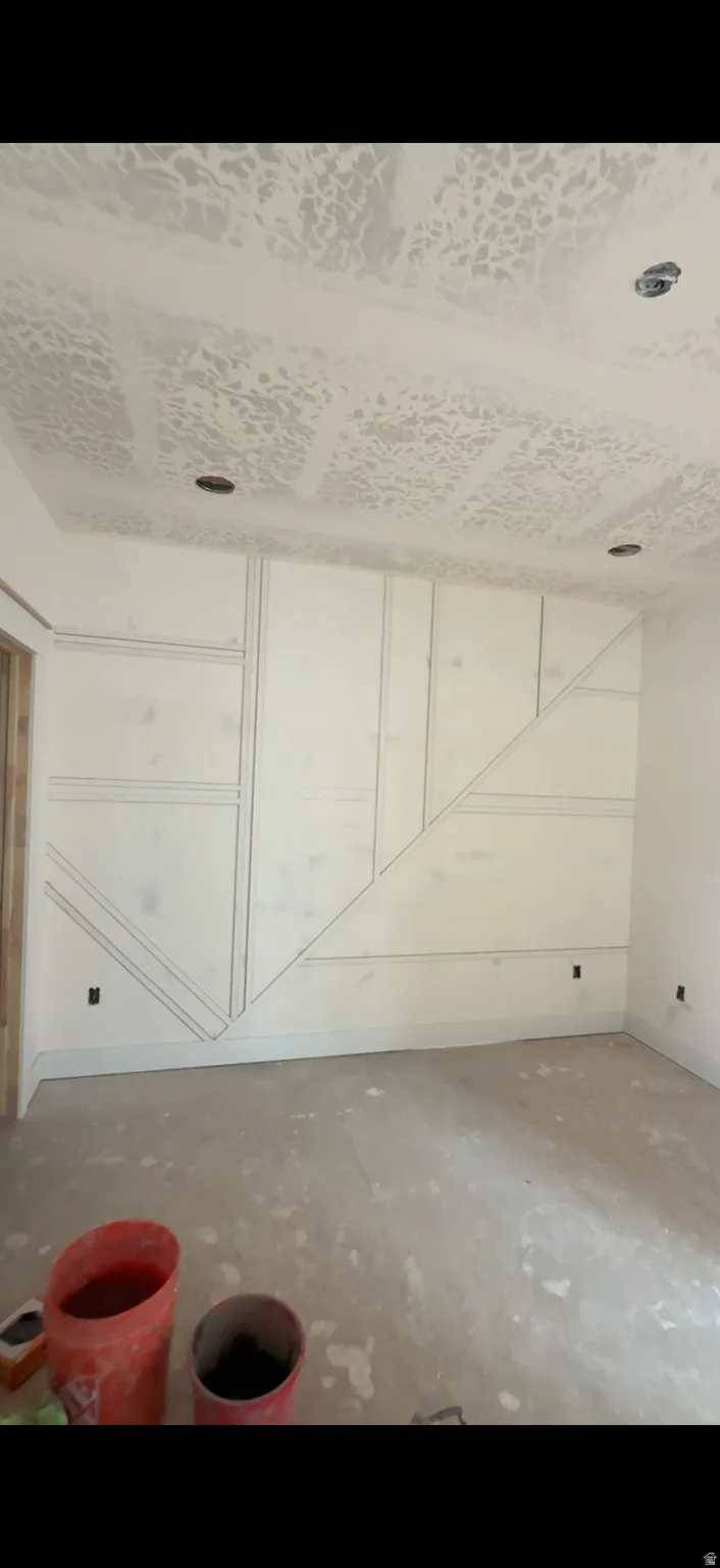 Master bedroom accent wall