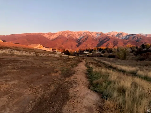 Expansive mountain scenery with snow-capped peaks