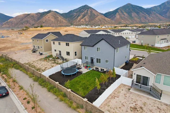 Expansive mountain backdrop
