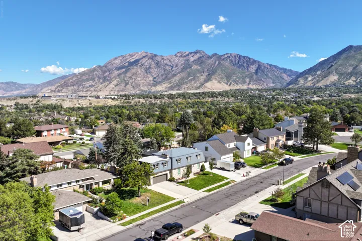 Mountainous backdrop for the neigborhood.
