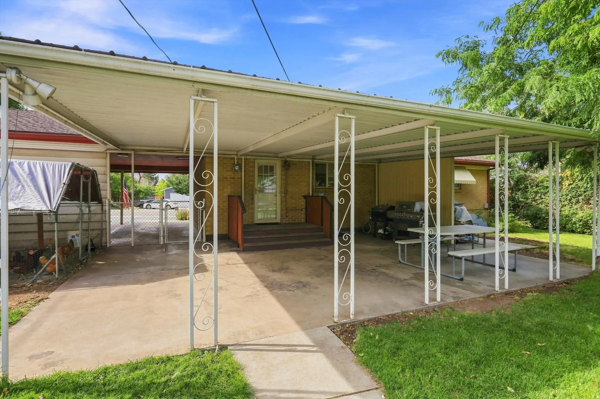 Covered patio