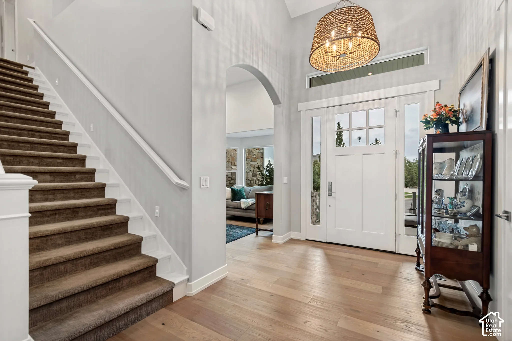 Entryway featuring white oak flooring to Welcome all your Guests