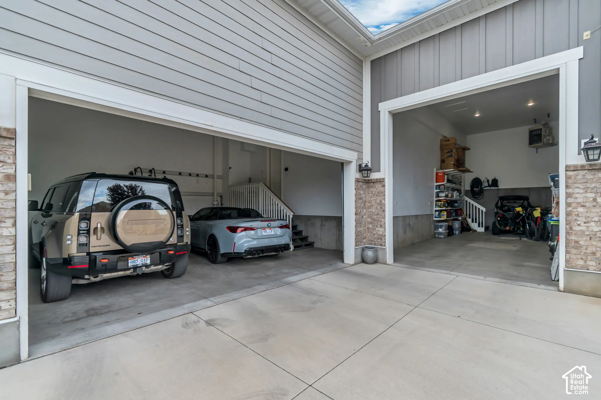 Side Load 2 Car Garage & 12'H Entry w/ Inside Being 18'Hx14'Wx35'L Tandem RV Garage