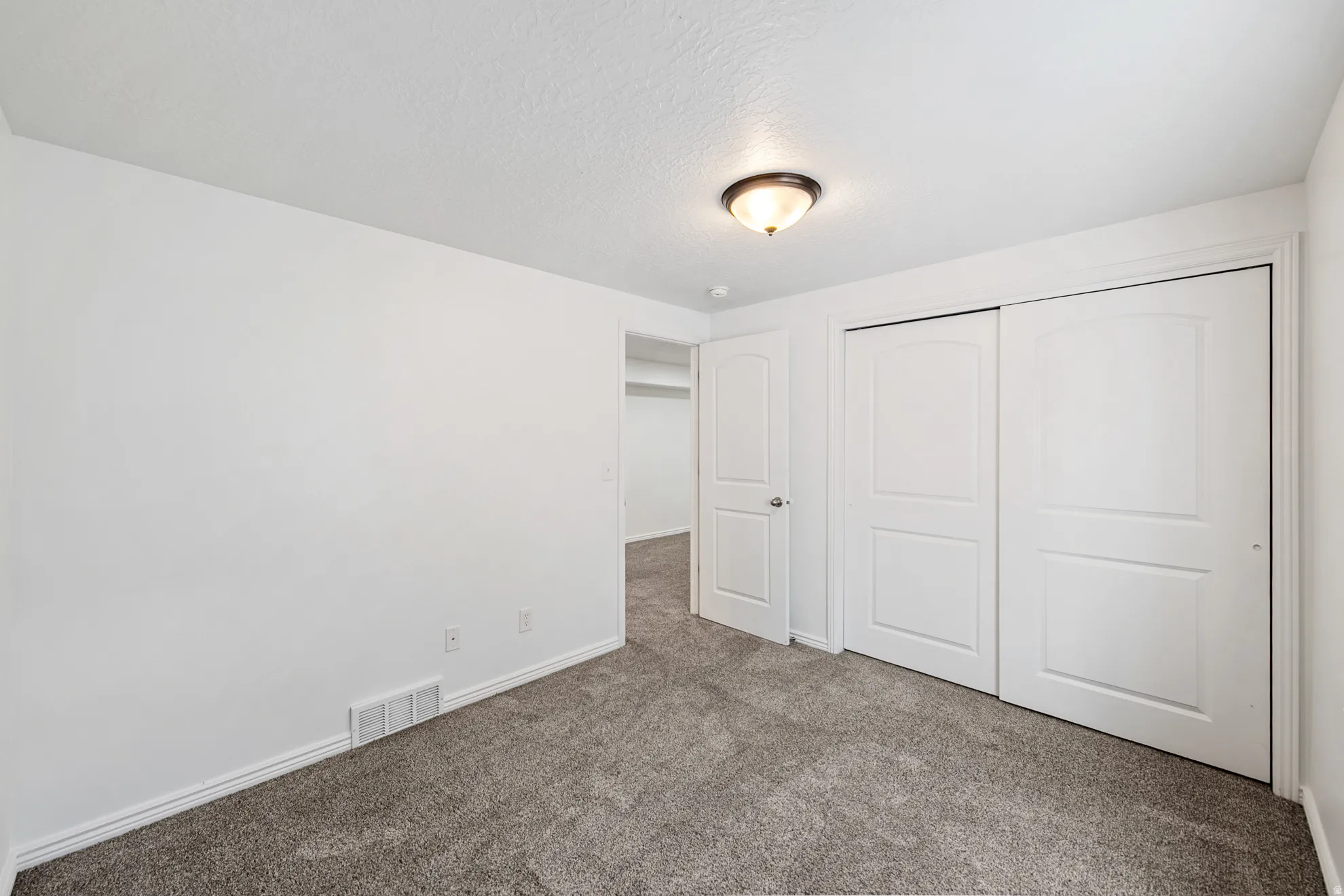 Neutral gray carpet flooring