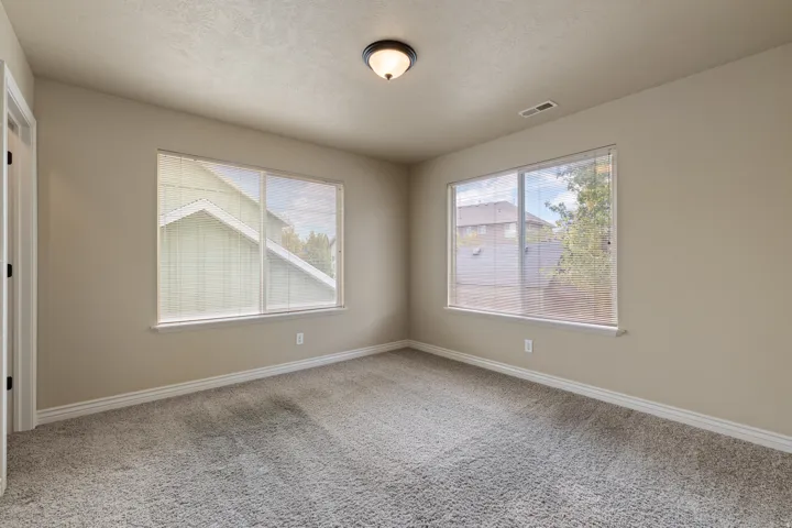 Bedroom #3. Big Windows with Blinds.