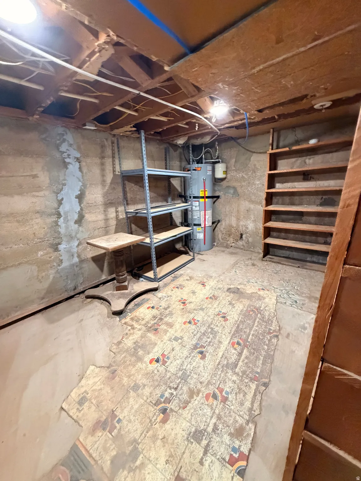 Basement Storage and Water Heater