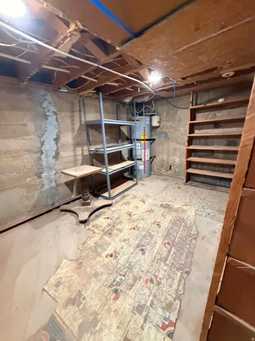Basement Storage and Water Heater