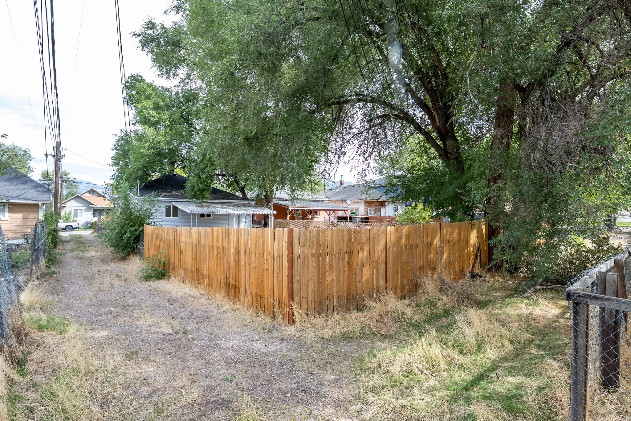Alley way to access backyard/future parking area