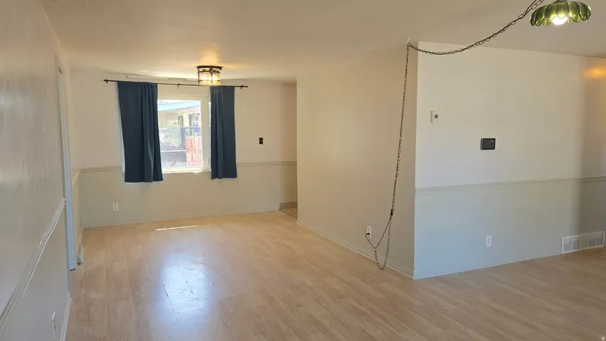 Wood-finish flooring throughout