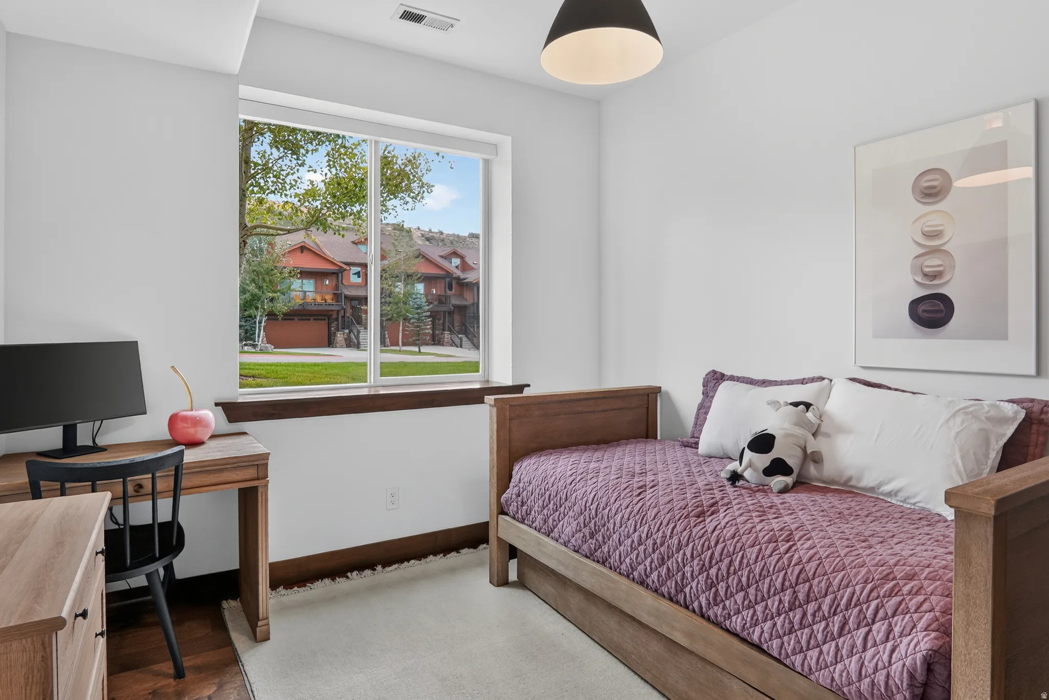 Hardwood-style flooring throughout