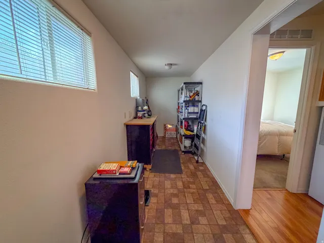 Window with horizontal blinds