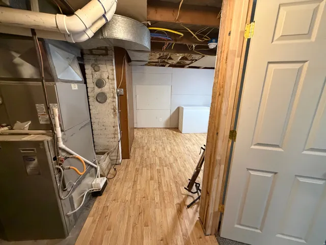 Wood-finish flooring throughout