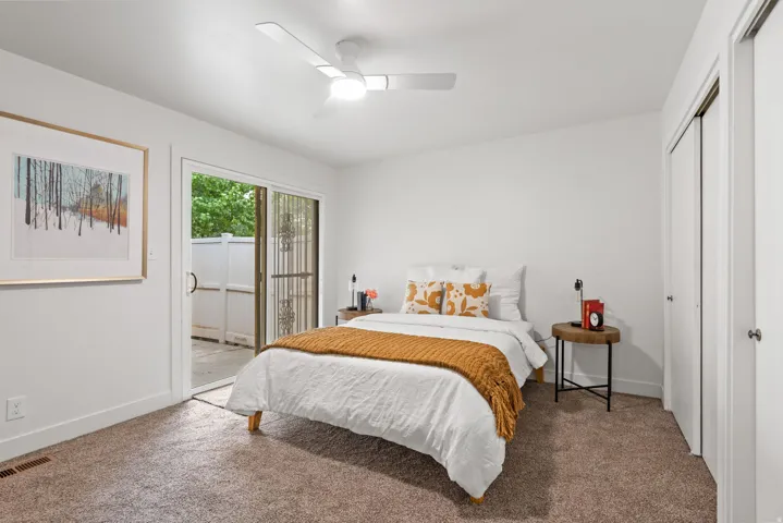 private porch off of the master bedroom