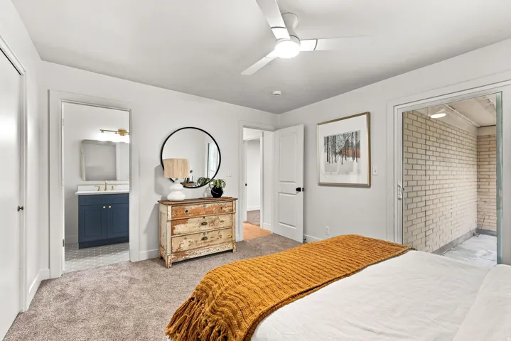 master bedroom with all new carpet