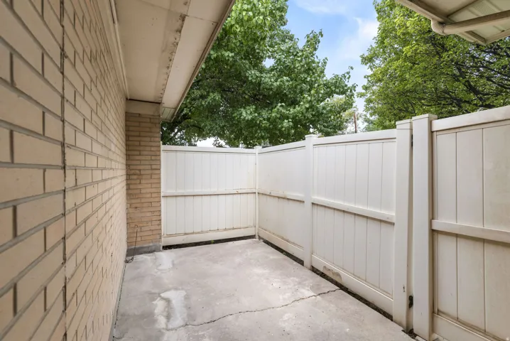 private patio area off of the master bedroom