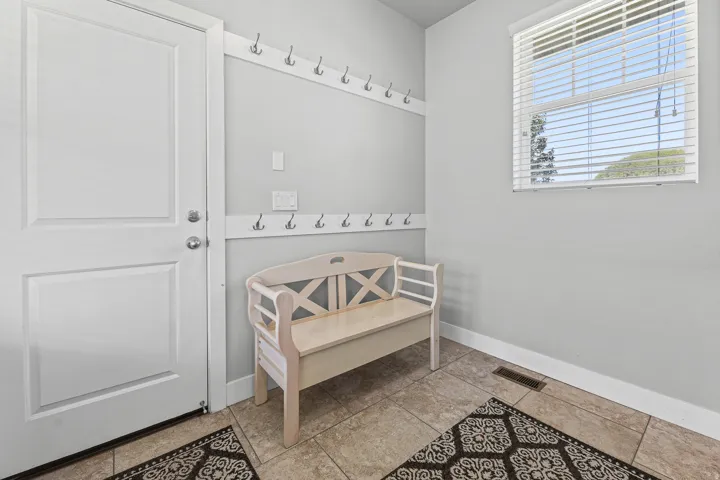 Laundry Room off of the Garage Door