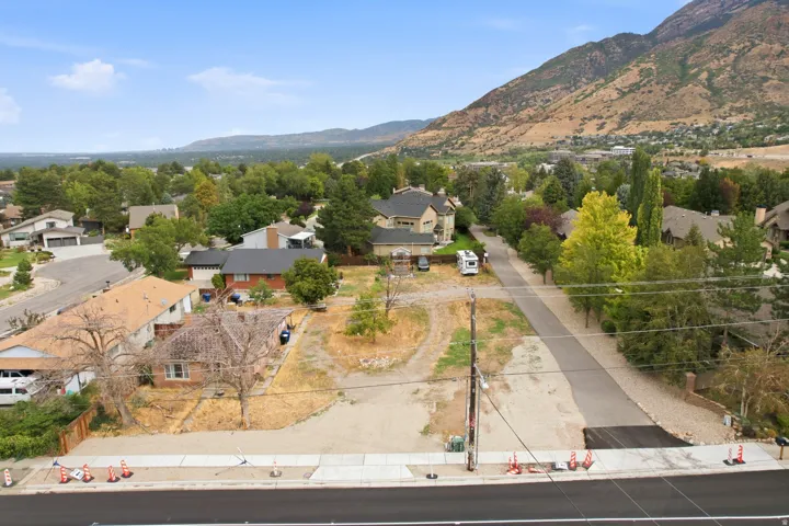 Expansive lot with established street frontage and mountain backdrop