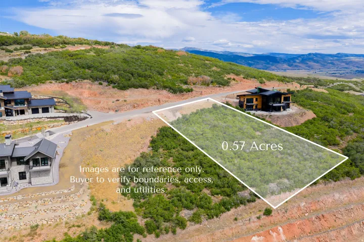 0.57-acre parcel with surrounding natural landscape