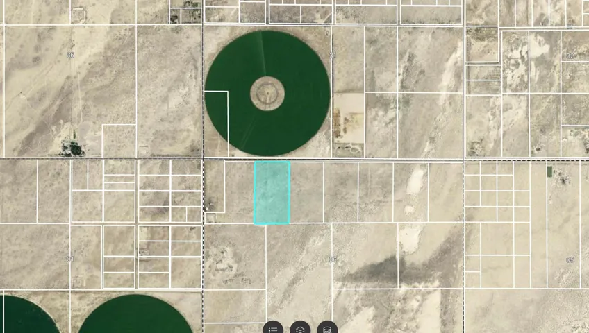 Aerial Map. Showing the property boundaries and surrounding land parcels