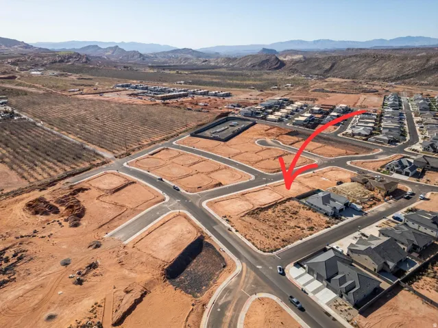 Corner lot within a developed residential subdivision