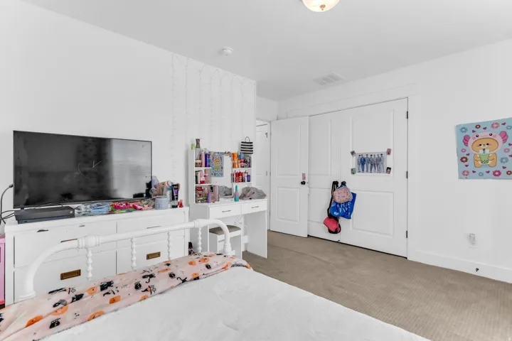 White walls with matching trim and doors