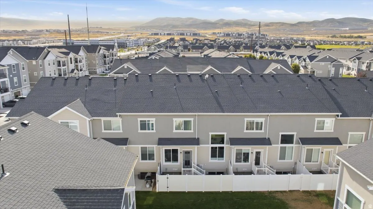 Townhome-style residences with private backyard spaces and individual patios
