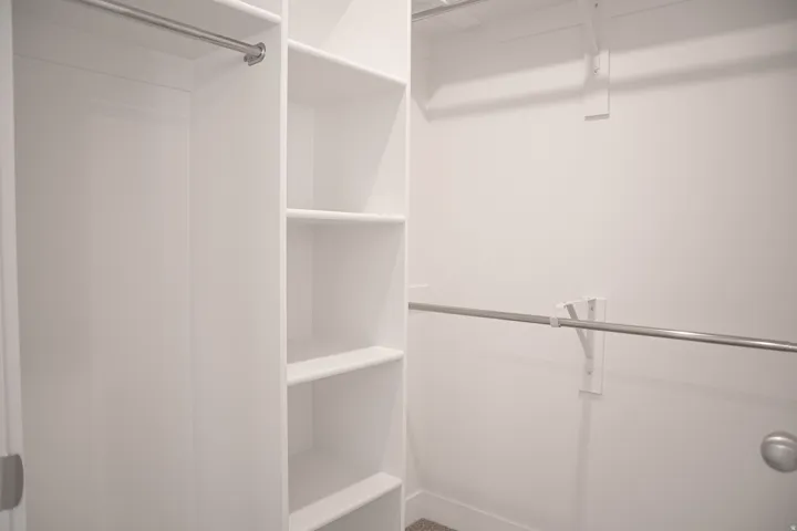 Walk-in closet for primary bath