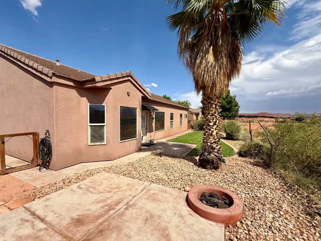 Stucco exterior with multiple windows