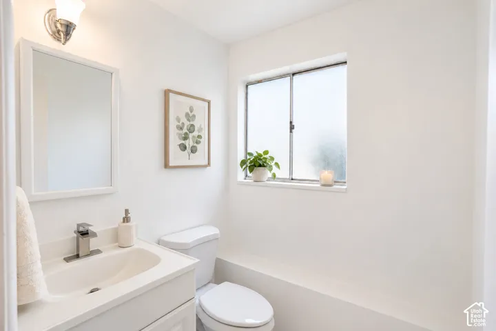 Digitally altered bathroom