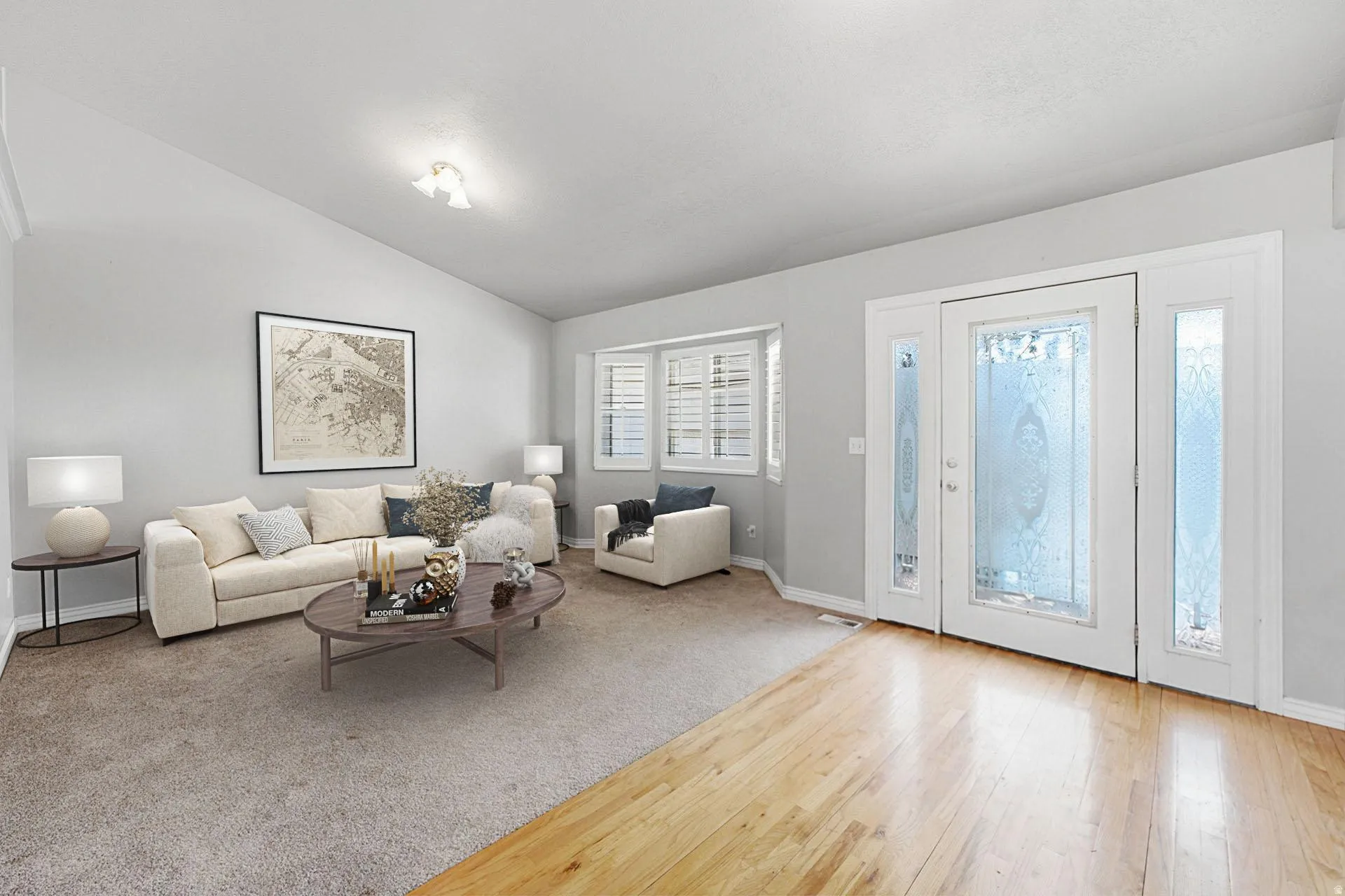 Formal living room off front door