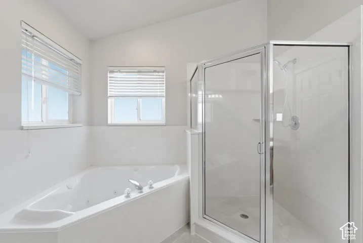Separate tub shower