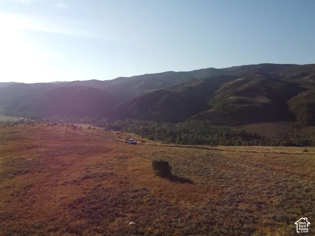 Expansive undeveloped land with a distant mountain backdrop