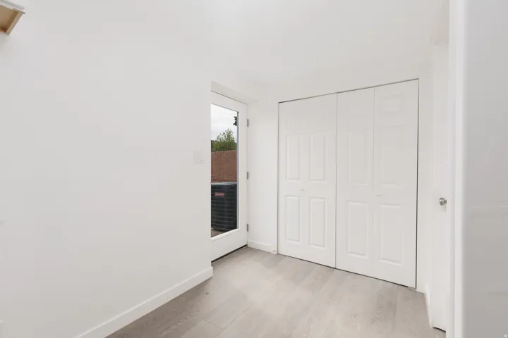 Basement walkout and doors to laundry room