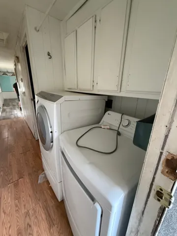 White cabinetry with storage